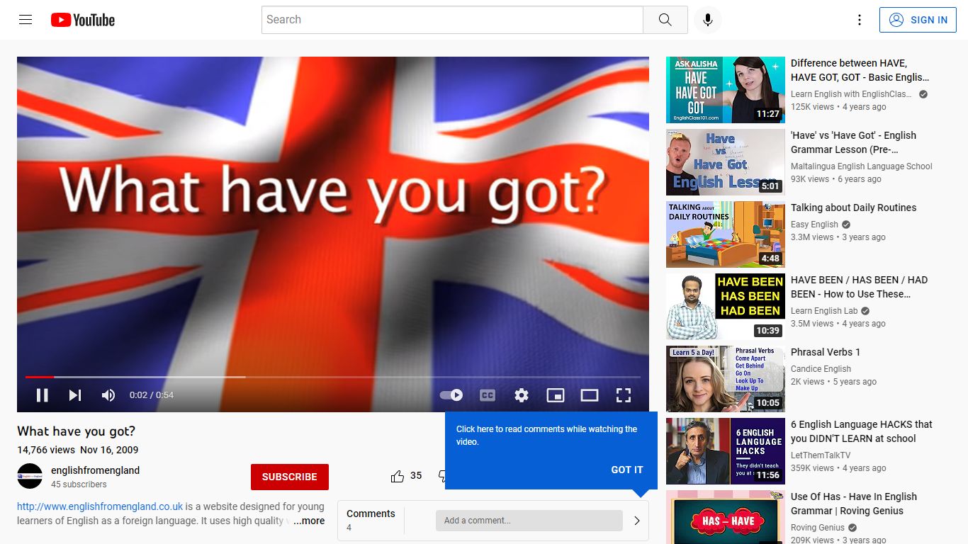What have you got? - YouTube